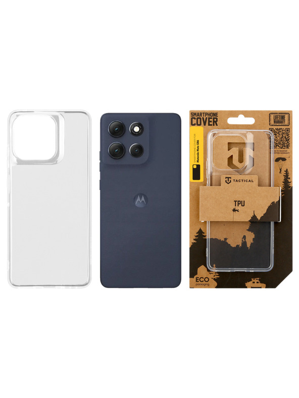 Tactical Tactical TPU Tok Motorola Moto G86 számára Átlátszó