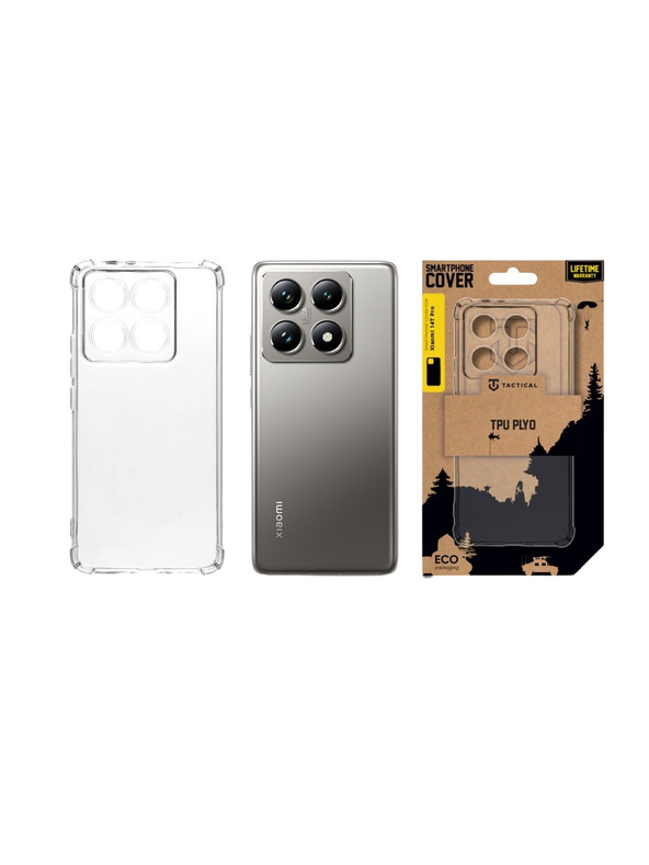 Tactical Tactical TPU Plyo Tok Xiaomi 14T Pro-hoz Átlátszó