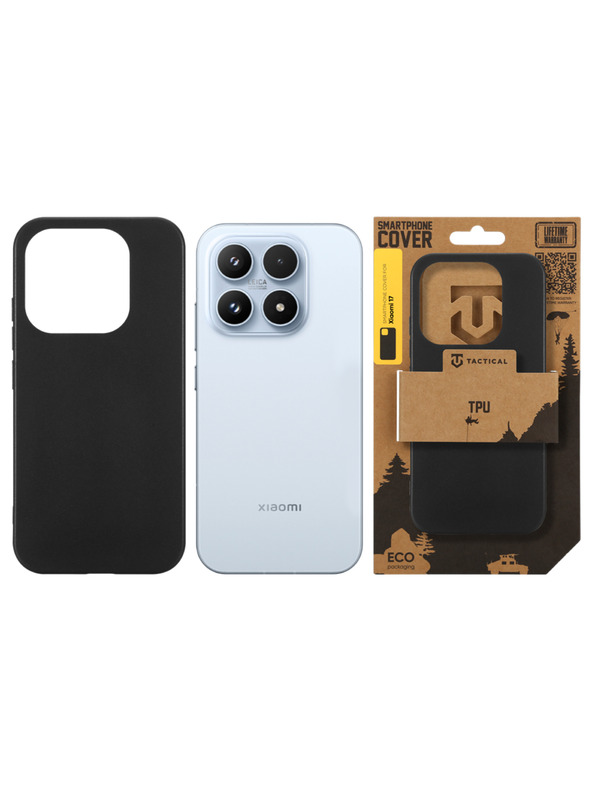 Tactical Tactical TPU Tok Xiaomi 17 számára Fekete