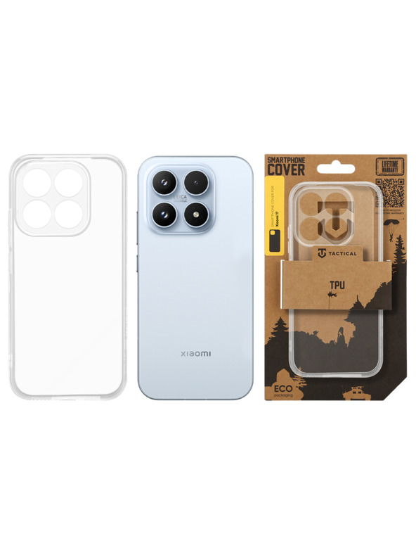 Tactical Tactical TPU Tok Xiaomi 17 számára Átlátszó