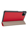 Tactical Tactical Book Tri Fold Tok Xiaomi Redmi Pad SE 8,7 számára Piros