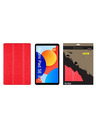 Tactical Tactical Book Tri Fold Tok Xiaomi Redmi Pad SE 8,7 számára Piros