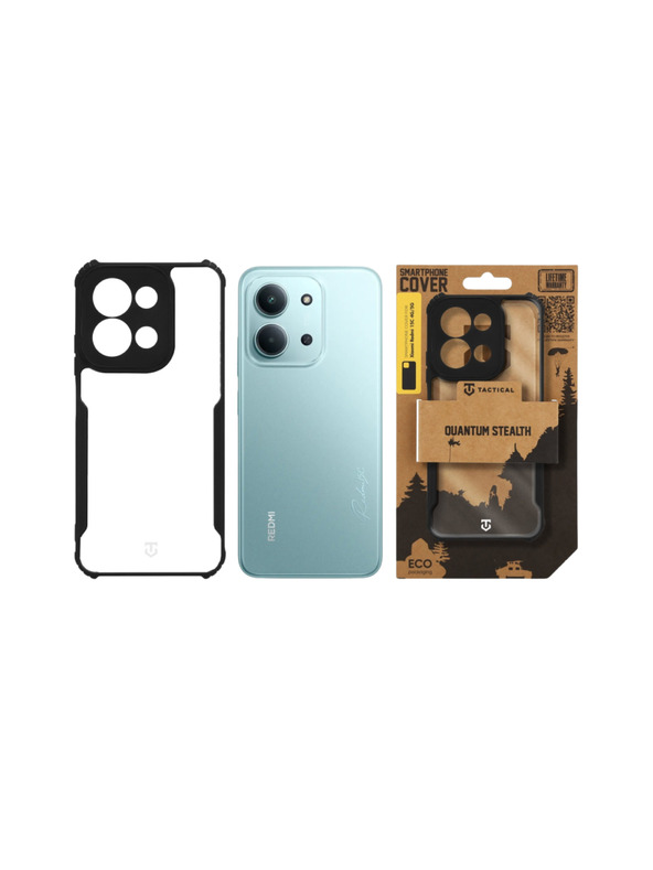 Tactical Tactical Quantum Stealth Tok Xiaomi Redmi 15C 4G/5G számára Clear/Black