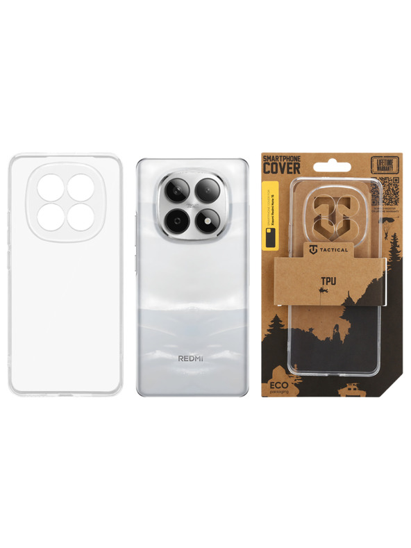 Tactical Tactical TPU Tok a Xiaomi Redmi Note 15 5G számára Transparent