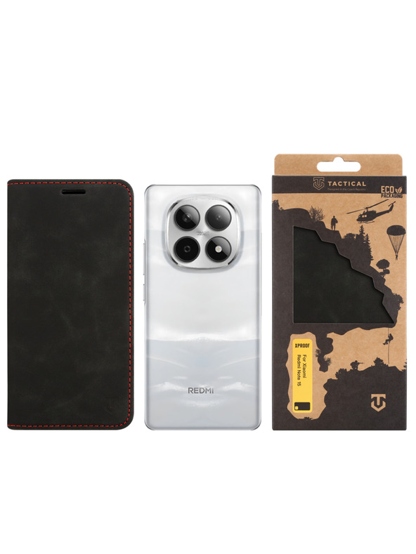 Tactical Tactical Xproof a Xiaomi Redmi Note 15 4G/5G számára Black Hawk