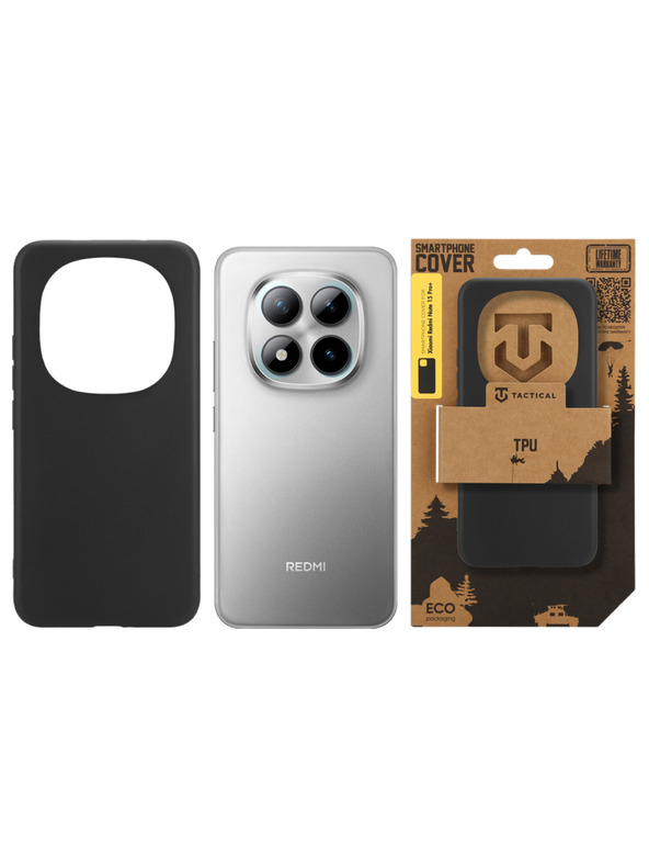Tactical Tactical TPU Tok a Xiaomi Redmi Note 15 Pro+ 5G/Poco M8 Pro számára Black