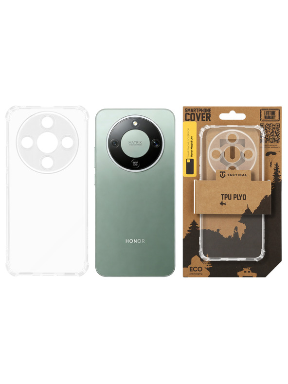Tactical Tactical TPU Plyo Tok Honor Magic8 Lite-hez Átlátszó