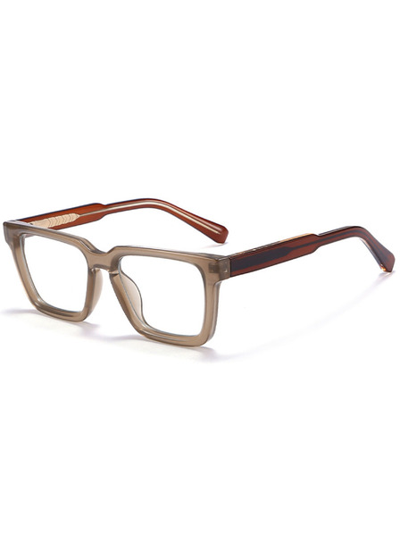 VEYREY VeyRey szögletes napszemüveg Shabow barna keret tiszta lencsék