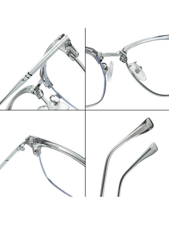 VEYREY VeyRey nerd napszemüveg Gruvunk ezüst keret tiszta lencse