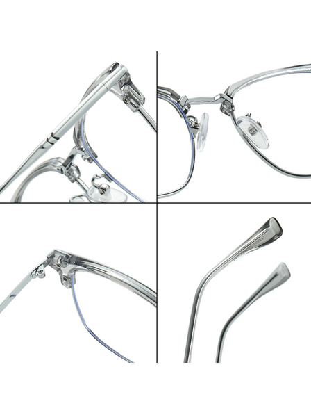 VEYREY VeyRey nerd napszemüveg Gruvunk ezüst keret tiszta lencse