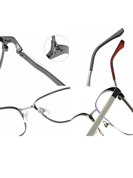 VEYREY VeyRey nerd napszemüveg Binfy fekete keret tiszta lencse