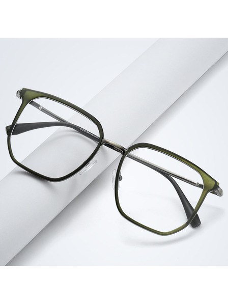 VEYREY VeyRey szögletes napszemüveg Korn fekete/többszínű/zöld keret tiszta lencse