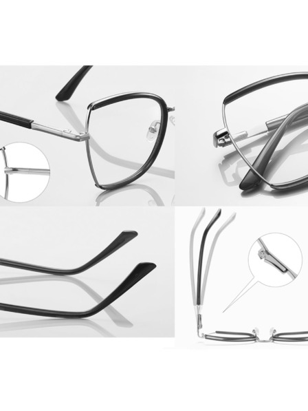 VEYREY VeyRey női oversize női kékfény szűrő szemüveg Zep átlátszó keret tiszta lencse