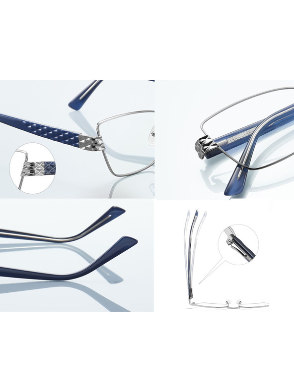 VEYREY VeyRey női cat-eye női kékfény szűrő szemüveg Gallit ezüst keret tiszta lencse