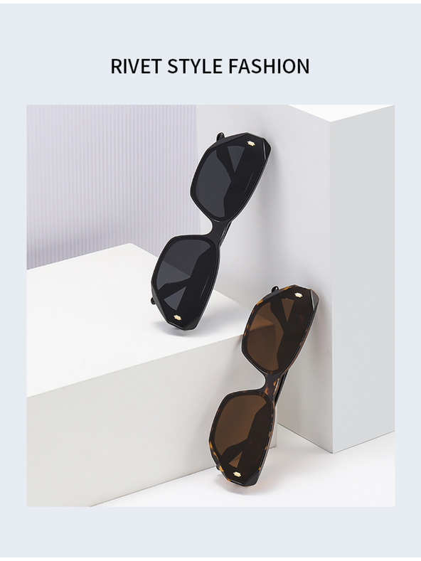 VEYREY VeyRey cat-eye acetát polarizált napszemüveg Oghash fekete keret fekete lencse