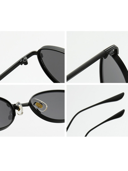 VEYREY VeyRey lninkas napszemüveg Prodom fekete keret rózsaszín lencse