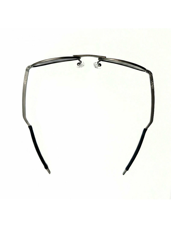 VEYREY VeyRey ovális polarizált napszemüveg Pemu fekete keret piros lencse