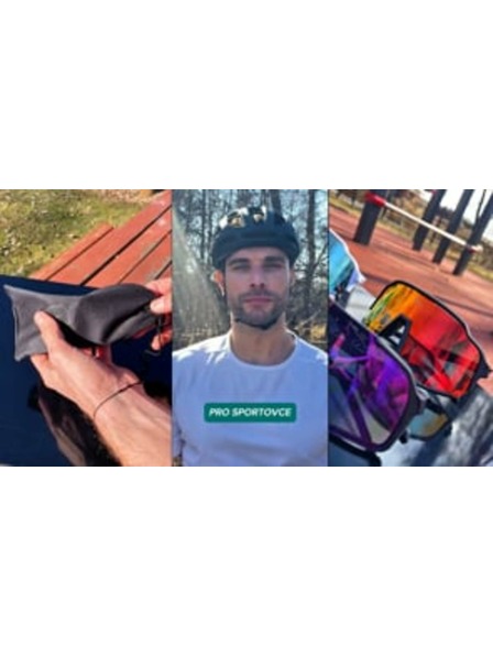 VEYREY VeyRey gyermek sport napszemüveg Wegub fekete keret égszínkék lencse