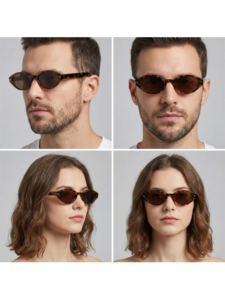 VEYREY VeyRey női cat-eye acetát polarizált napszemüveg Aest leopárd keret barna lencse