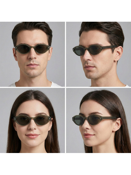 VEYREY VeyRey női cat-eye acetát polarizált napszemüveg Aest zöld keret zöld lencse