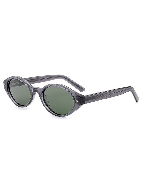 VEYREY VeyRey női cat-eye acetát polarizált napszemüveg Aest átlátszó keret zöld lencse
