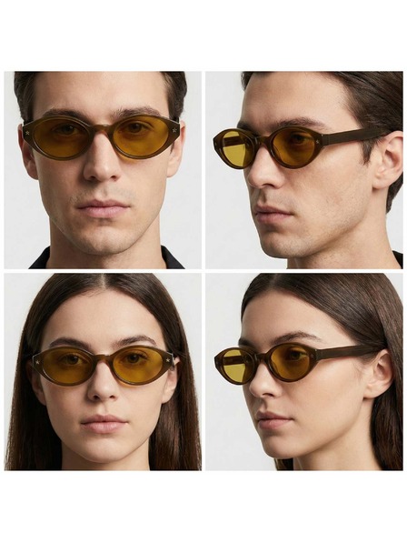 VEYREY VeyRey női cat-eye acetát polarizált napszemüveg Aest barna keret sárga lencse