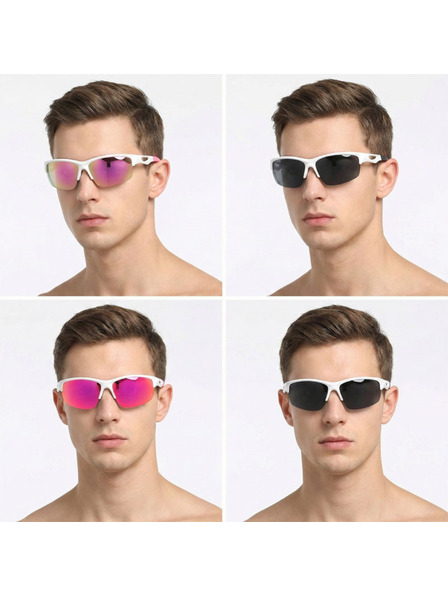 VEYREY VeyRey sport polarizált napszemüveg Blixe fehér keret fekete lencsék