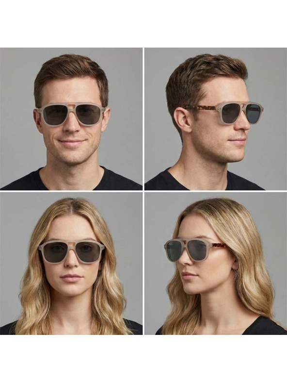 VEYREY VeyRey pilóta polarizált napszemüveg Interlity szürke keret fekete lencsék