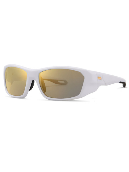 VEYREY VeyRey sport polarizált napszemüveg Borned fehér keret arany lencsék