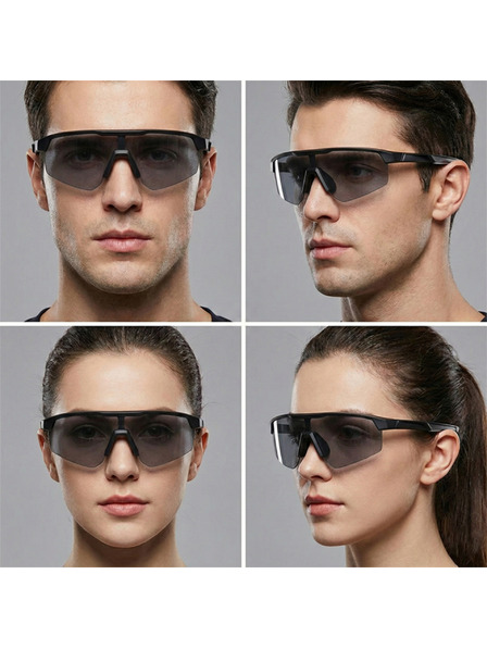 VEYREY VeyRey sport polarizált napszemüveg Monoal fekete keret fekete lencsék