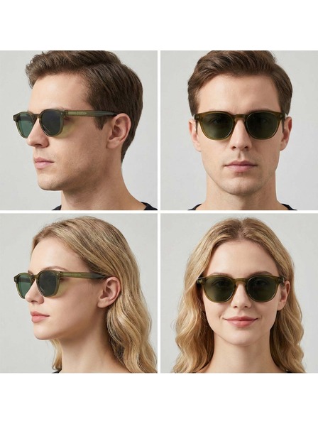 VEYREY VeyRey geek polarizált napszemüveg Aiyou zöld keret zöld lencse