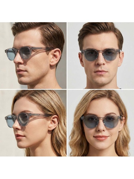 VEYREY VeyRey geek polarizált napszemüveg Aiyou átlátszó keret fekete lencse