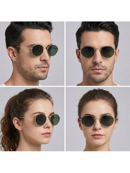 VEYREY VeyRey macskaszem acetát polarizált napszemüveg Wabame arany keret zöld lencse