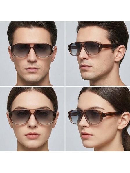 VEYREY VeyRey pilóta napszemüveg Prexail barna keret fekete lencsék