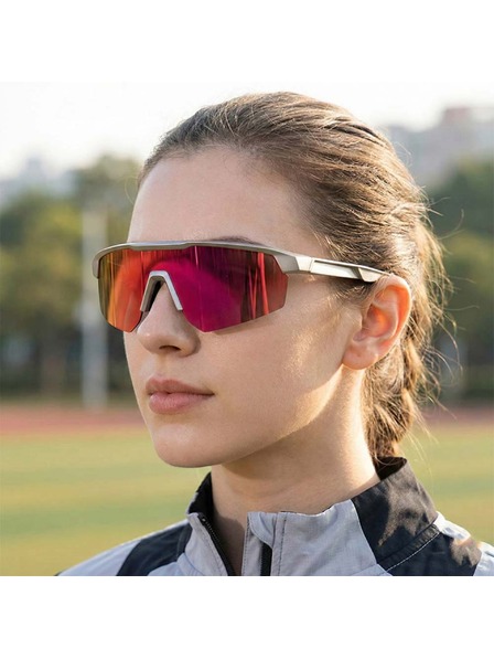 VEYREY VeyRey sportos polarizált napszemüveg Monoal szürke keret rózsaszín lencsék