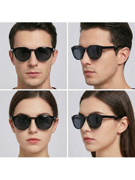 VEYREY VeyRey ovális polarizált napszemüveg Contralance fekete keret fekete lencsék