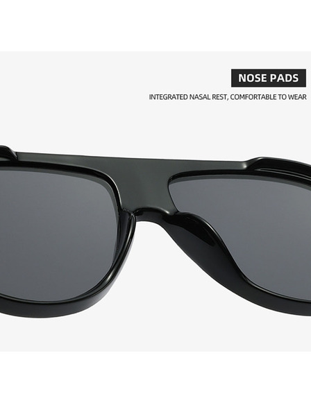 VEYREY VeyRey pilóta napszemüveg Monoeet átlátszó keret kék lencsék