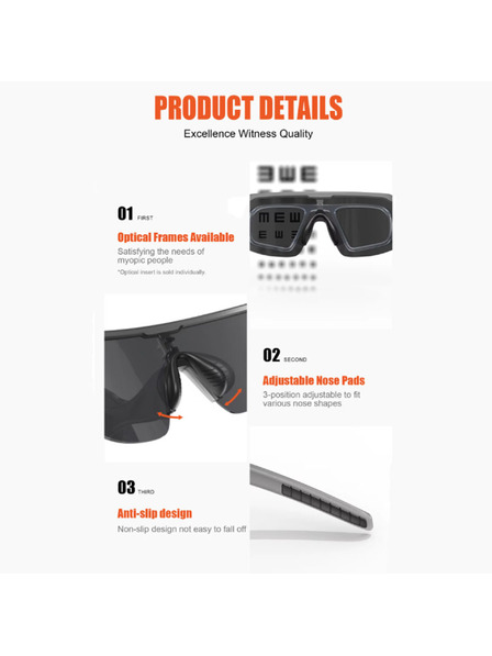 VEYREY VeyRey sportos fotokromatikus napszemüveg Endank sárga keret zöld lencsék