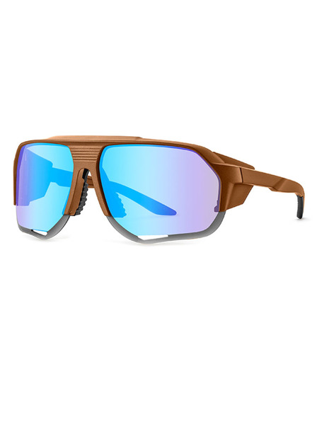VEYREY VeyRey sportos polarizált napszemüveg Bralter barna keret kék lencsék