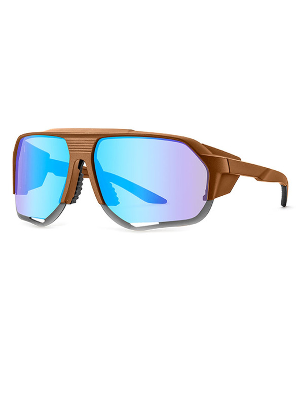 VEYREY VeyRey sportos polarizált napszemüveg Bralter barna keret kék lencsék