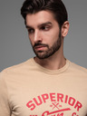 Ombre Clothing Bézs férfi póló Ombre Ruházat