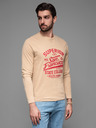 Ombre Clothing Bézs férfi póló Ombre Ruházat