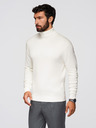 Ombre Clothing Krémszínű férfi alap garbó pulóver Ombre ruházat