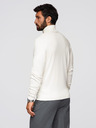 Ombre Clothing Krémszínű férfi alap garbó pulóver Ombre ruházat