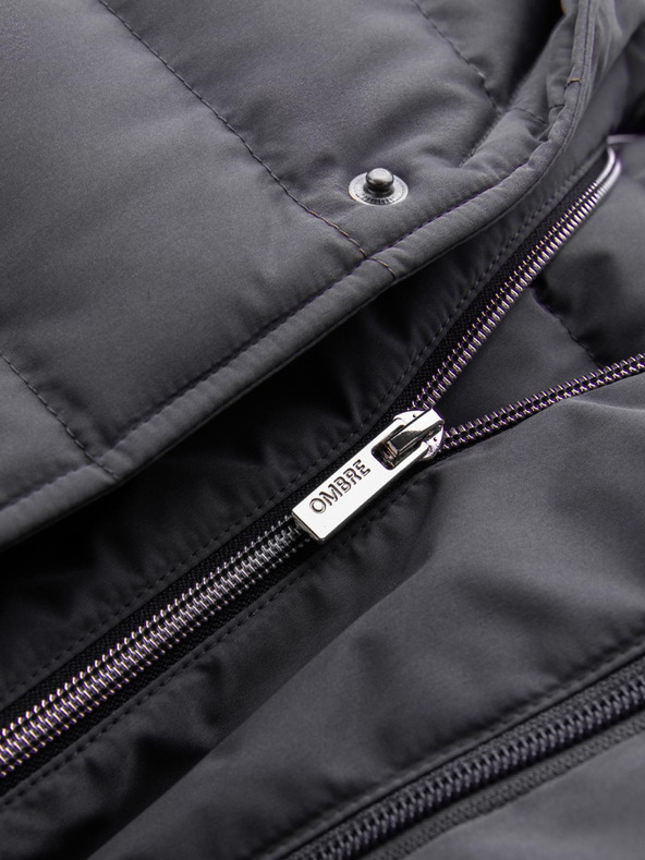 Ombre Clothing Férfi steppelt kabát Ombre Ruházat