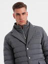 Ombre Clothing Férfi steppelt kabát Ombre Ruházat