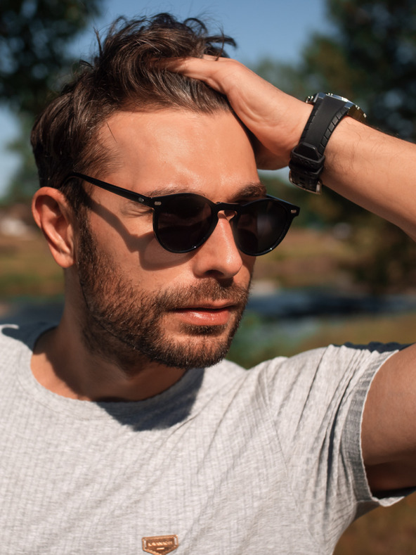 VEYREY Fekete ovális polarizált napszemüveg Veyrey Narino Narino