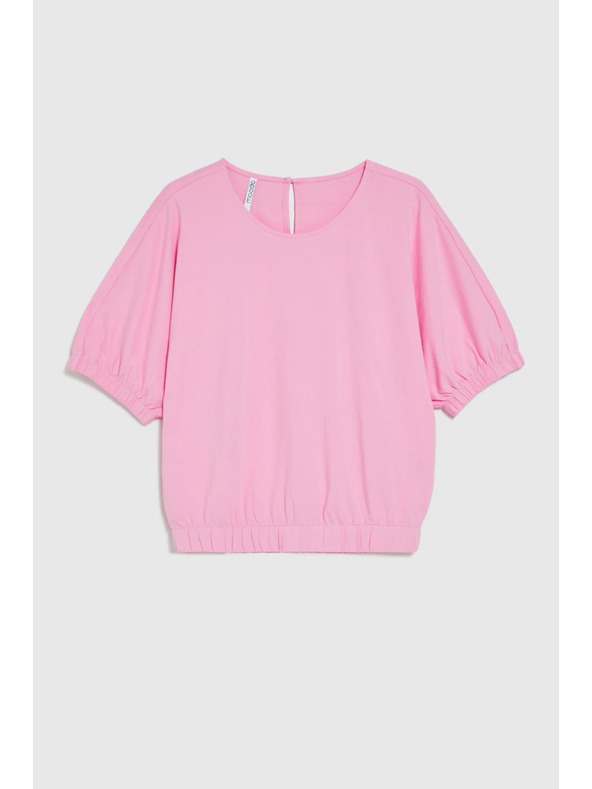 Moodo Pufferes ujjú blúz rózsaszín Moodo