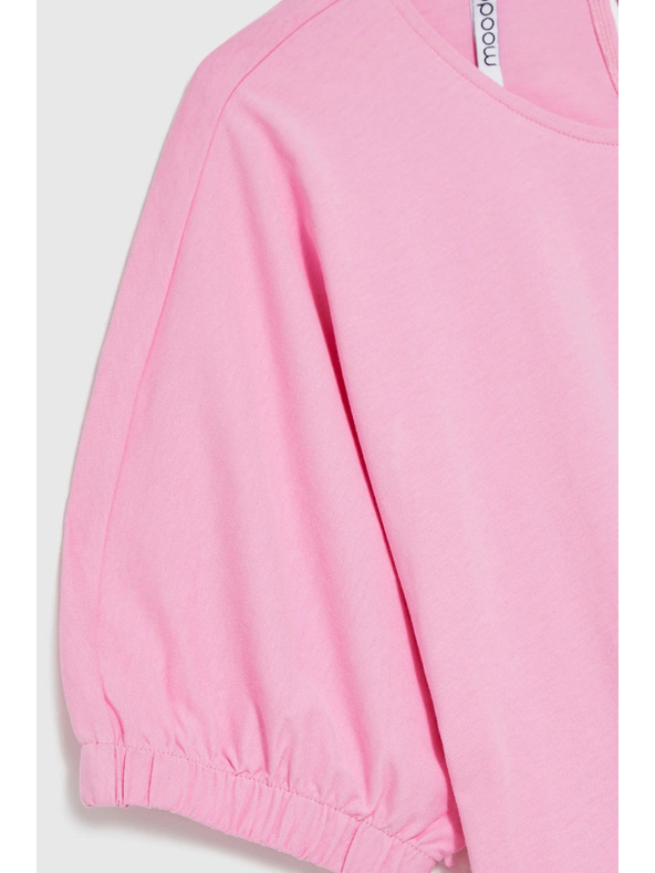 Moodo Pufferes ujjú blúz rózsaszín Moodo
