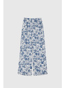 Moodo Viszkóz nadrág nyomott mintával sötétkék Moodo
